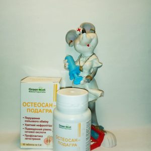 Рослинні таблетки Остеосан-Подагра у фітотерапії при порушенні водно-сольового обміну, при подагрі, ревматоїдному артриті, нирково-кам'яній хворобі