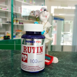 БАД Рутин (вітамін Р) - зміцнює судини та капіляри, проти судинних зірочок та запобіганню атеросклерозу та серцево-судинних захворювань