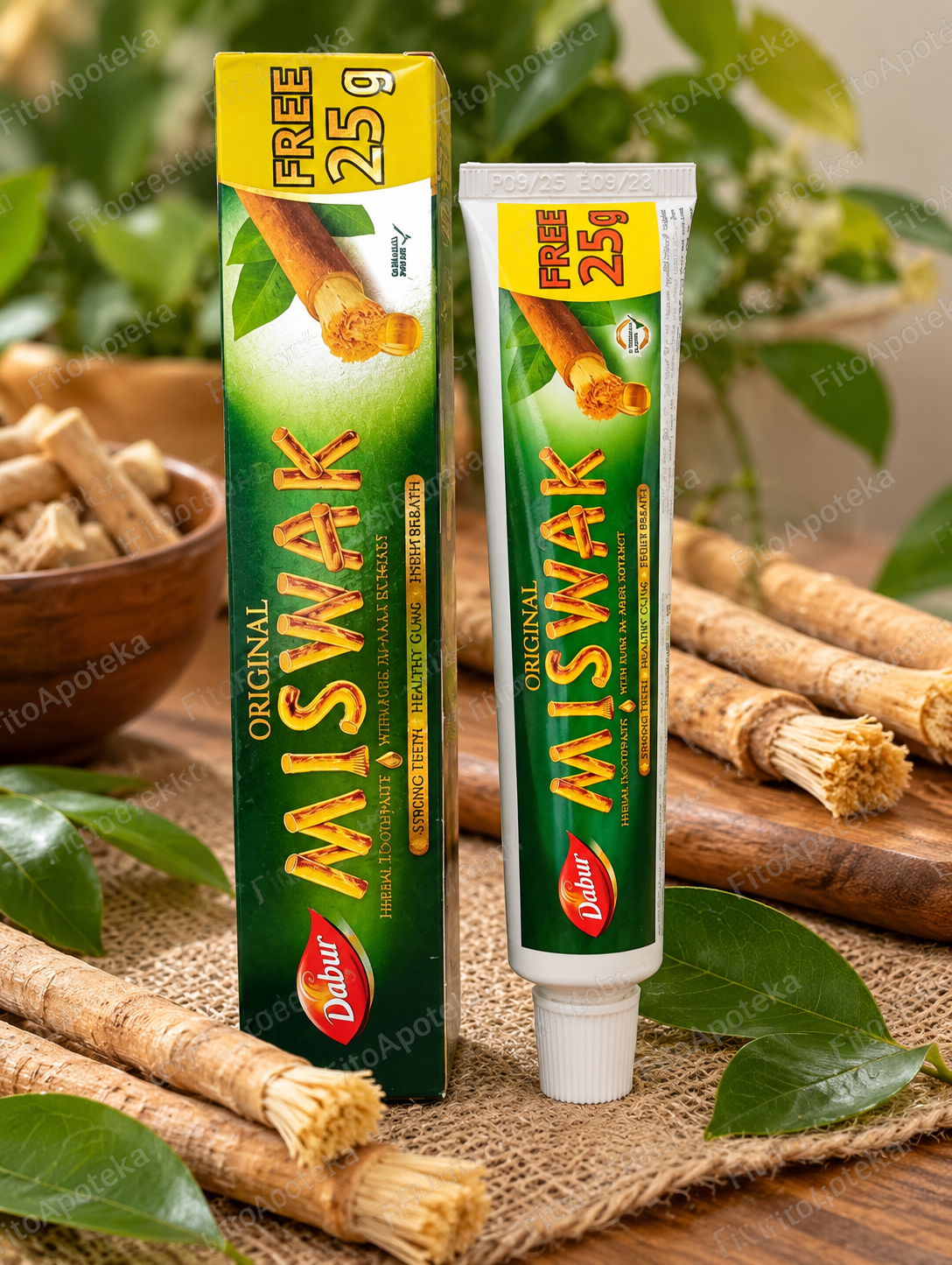 Зубна паста Miswak Dabur з екстрактом дерева Арак, 75 г