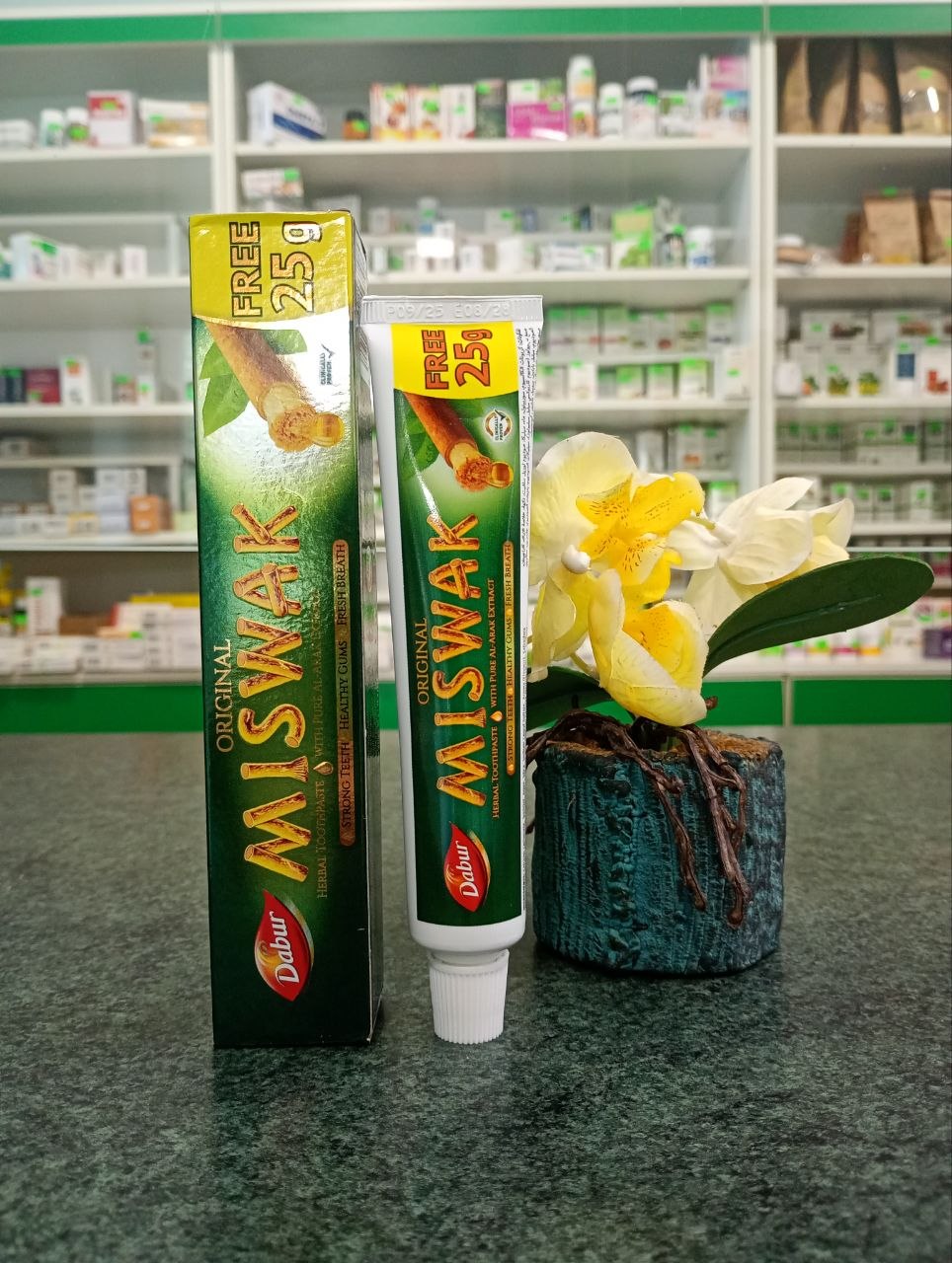 Купуйте аюрведичну зубну пасту Miswak комплексний догляд за здоров'ям зубів та ясен на основі екстракту дерева Арак