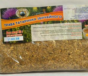 Купуєте траву Татарник звичайний у фітотерапії підвищення тиску, проти кашлю, астми, циститу, для очищення крові