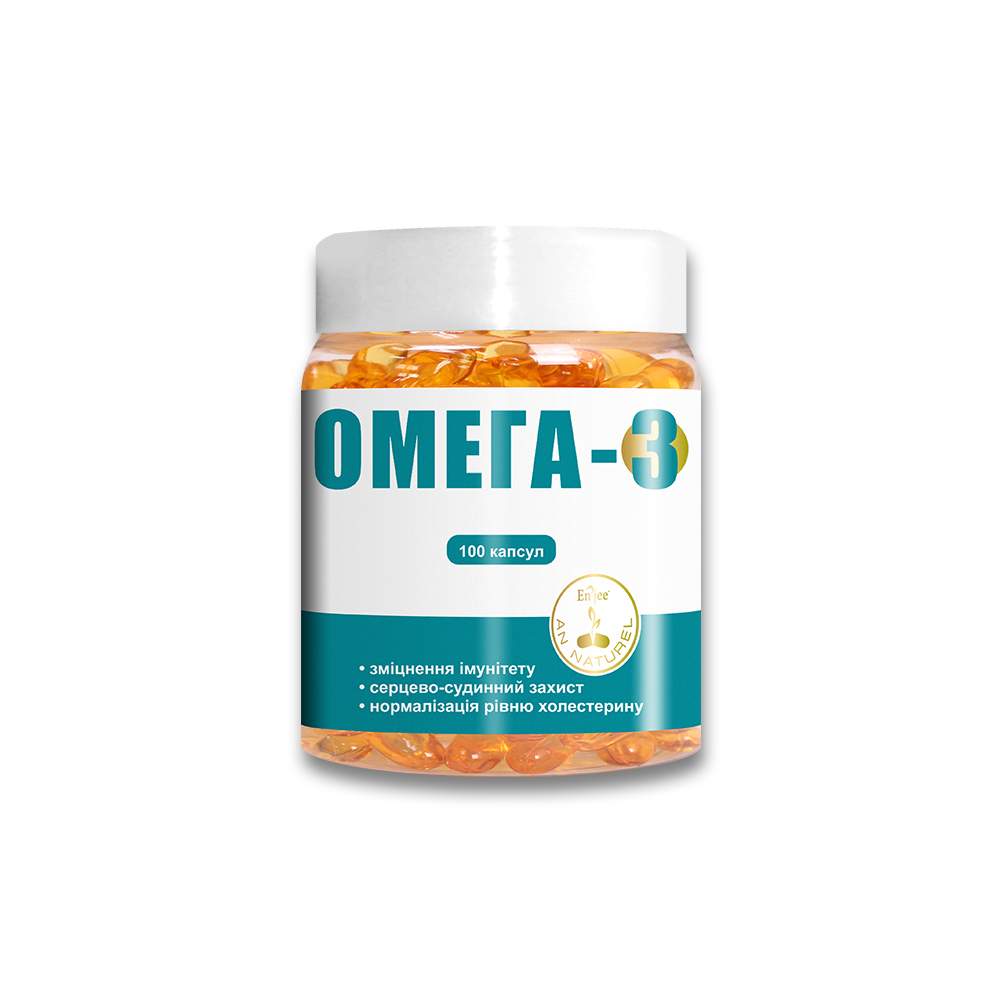 Купити Омега-3 комплекс поліненасичених жирних кислот для підтримки судин та серцево-судинної діяльності у дозуванні 1000 мг